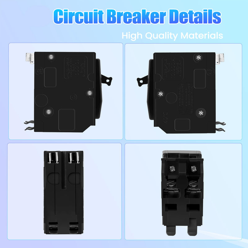 100Amp 2-Pole Circuit Breaker for QO2100CP,Compatible with SD QO Load Center, CSED, and NQOD Distribution Panels,120/240 V,10kA 2P100A