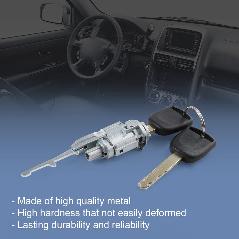 Ignition Switch Lock Cylinder with Key Compatible with Honda CR-V Element Pilot Accord Odyssey Acura MDX RDX TL TSX ZDX Replace# 06351-TE0-A11