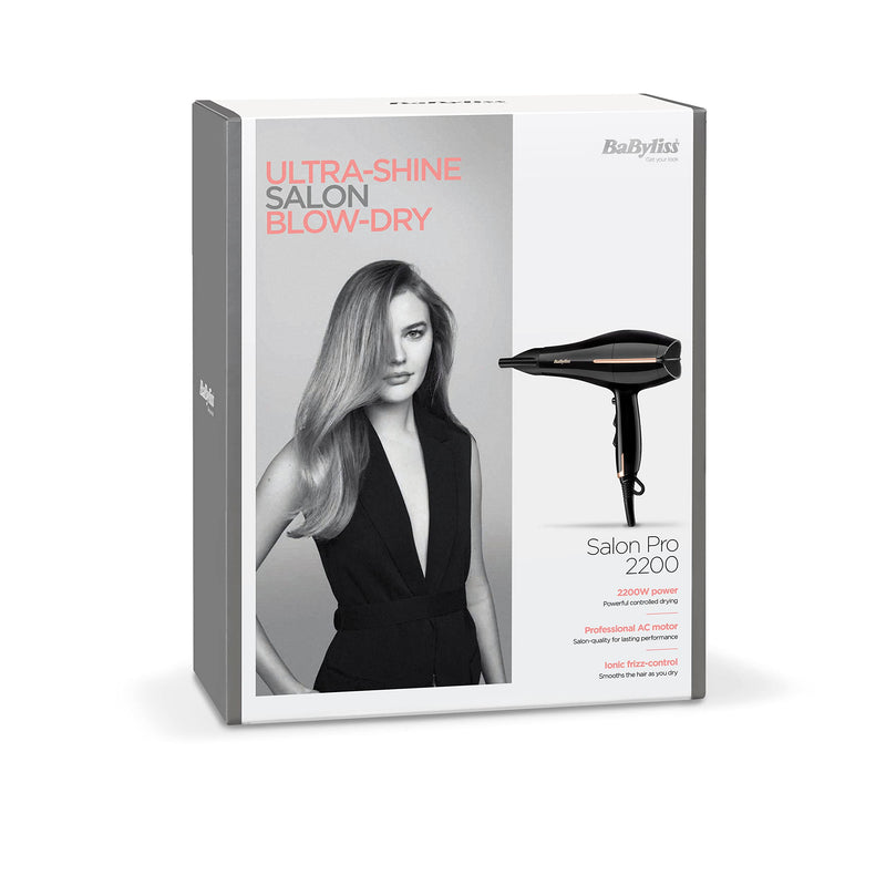 BaBylissBaByliss Salon Pro 2200 Hair Dryer & Big Hair Rotating Hot Air Blow Dry Brush, Dry and Style in one Step, 50mmBaByliss