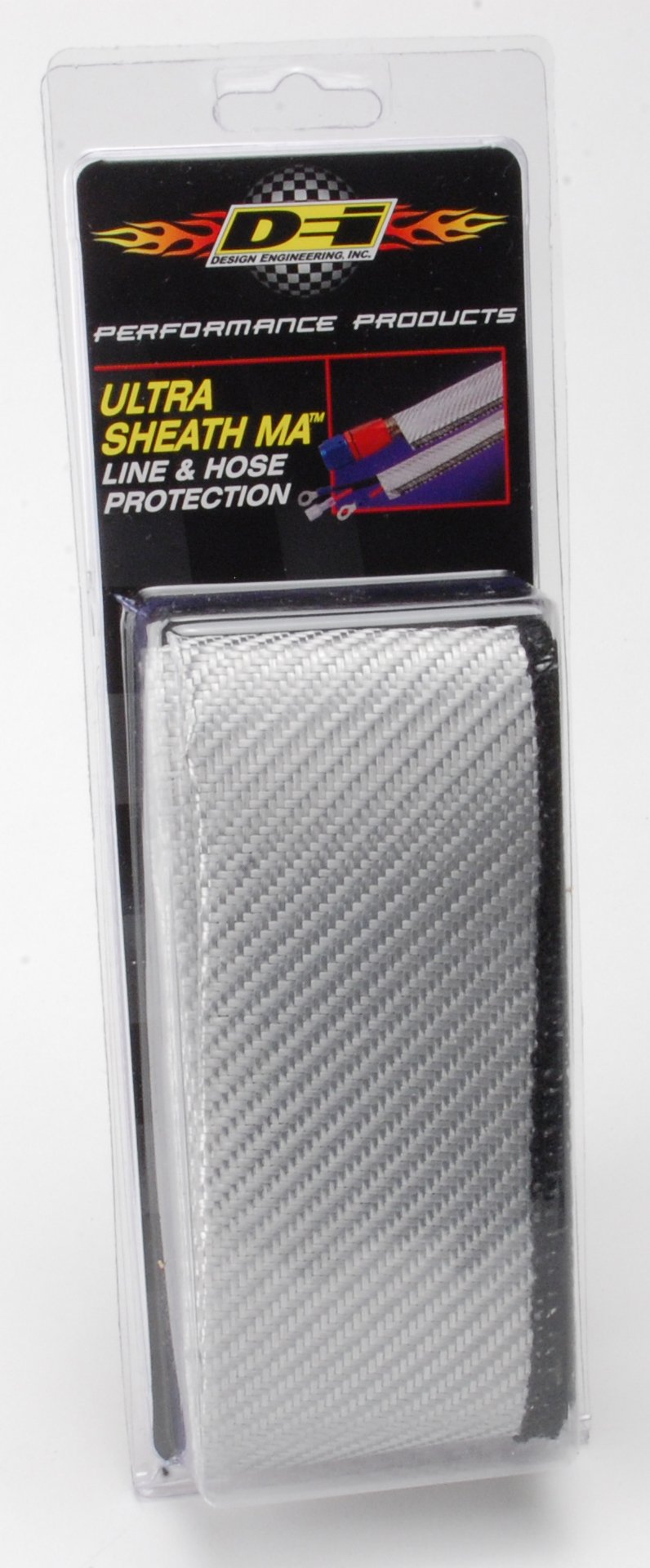 Design Engineering 010232 Ultra Sheath MA 0.75" x 3' Lightweight Extreme Heat Protection for Hoses, Fuel Lines & Electrical Wiring 0.75" x 3'