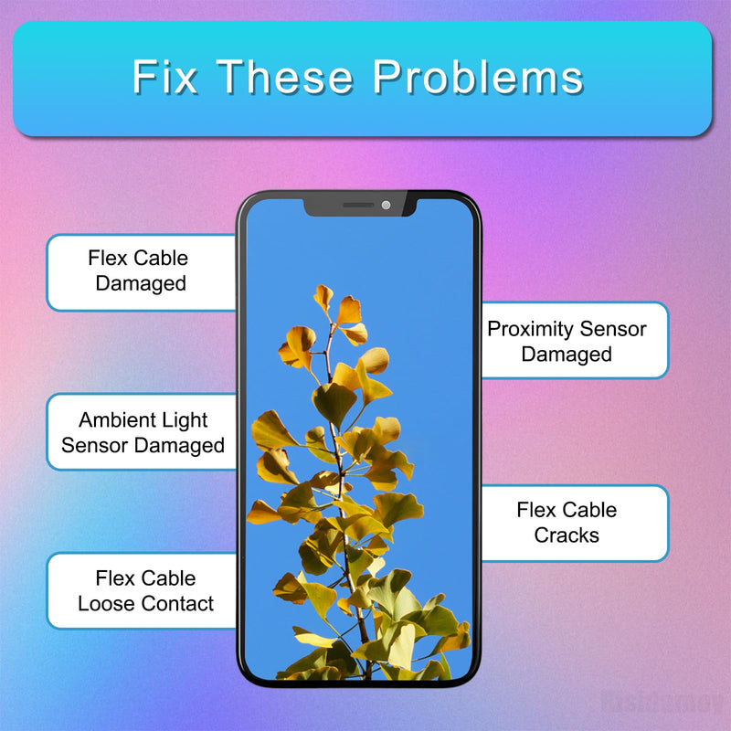 Earpiece Flex Cable Replacement for iPhone 14 Pro Ear Speaker Connector Repair for iPhone 14pro Proximity Ambient Light Sensor Fix for A2650 A2889 A2890 A2891 A2892