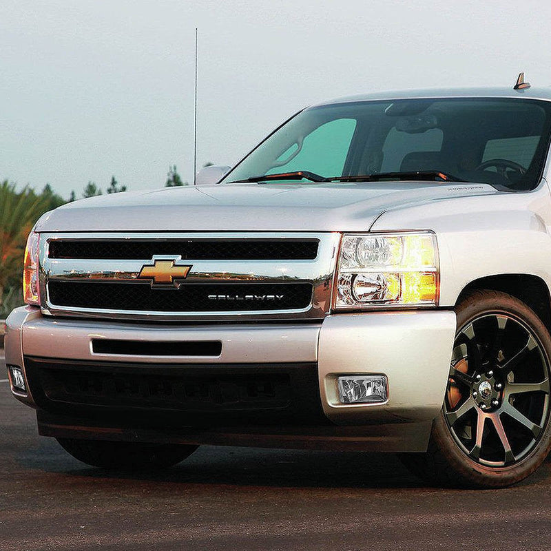 DNA MOTORING FL-ZTL-111-CH Front Bumper Fog Light Driver & Passenger Side [Compatible with 07-08 Escalade / 07-13 Avalanche / 07-15 Silverado]