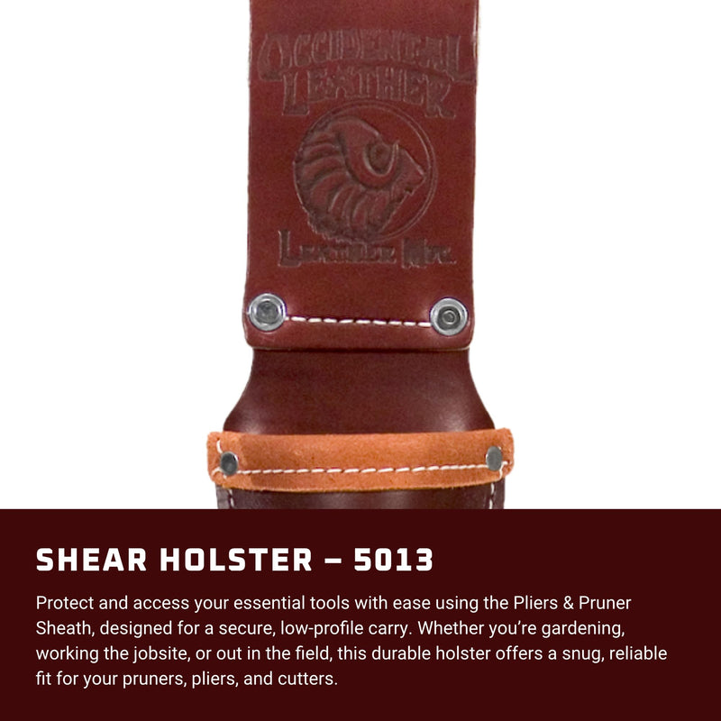 Occidental Leather Shear Holster - Universal Fit - Compact & Lightweight - Fits Up to a 3" Belt - Secure Tool Access - Durable - Made in USA