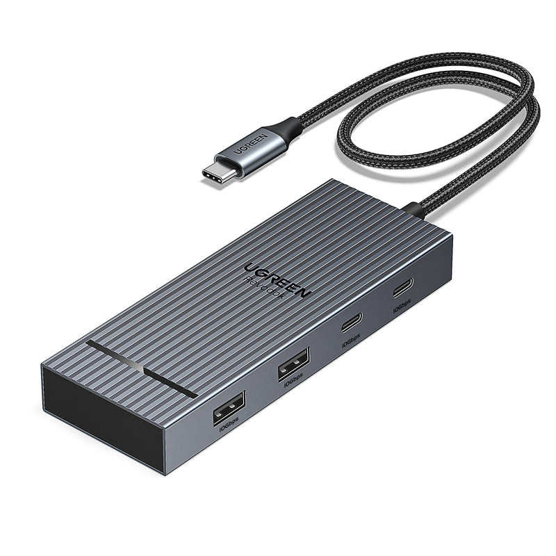 UGREEN USB C Docking Station Dual Monitor, 7-in-1 Aluminum Dock with 2xHDMI | Dual 4K@60Hz, 4x10Gbps USB-A&C Data Port, 100W PD, Revodok Pro Laptop Docking Station for HP, Thinkpad, Dell and More Laptop