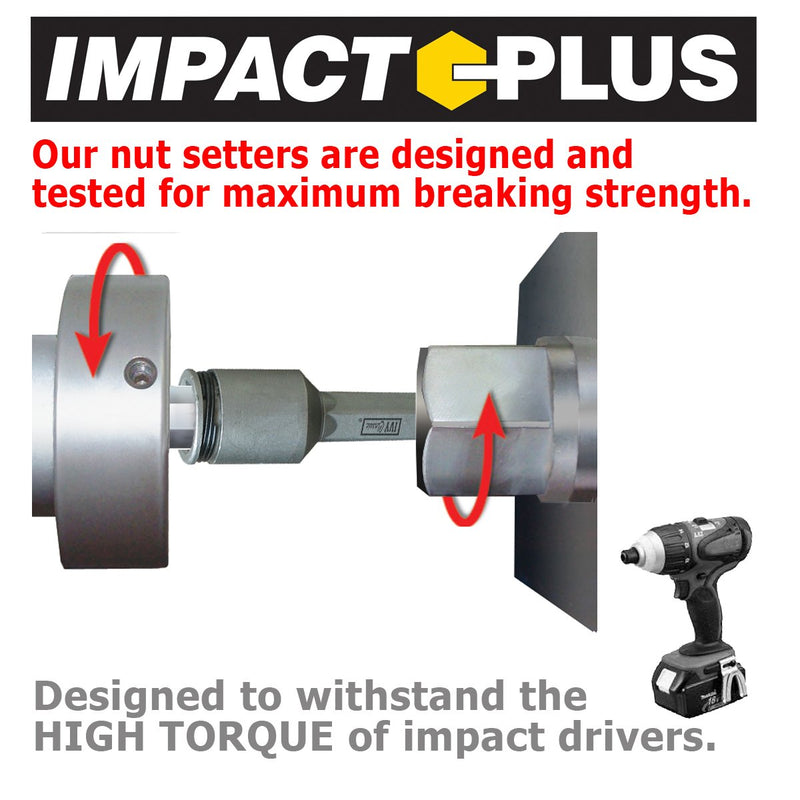 IVY Classic 45516 5/16 x 1-3/4" Non-Magnetic Spring Nut Setter, Impact Plus, 10-Pack