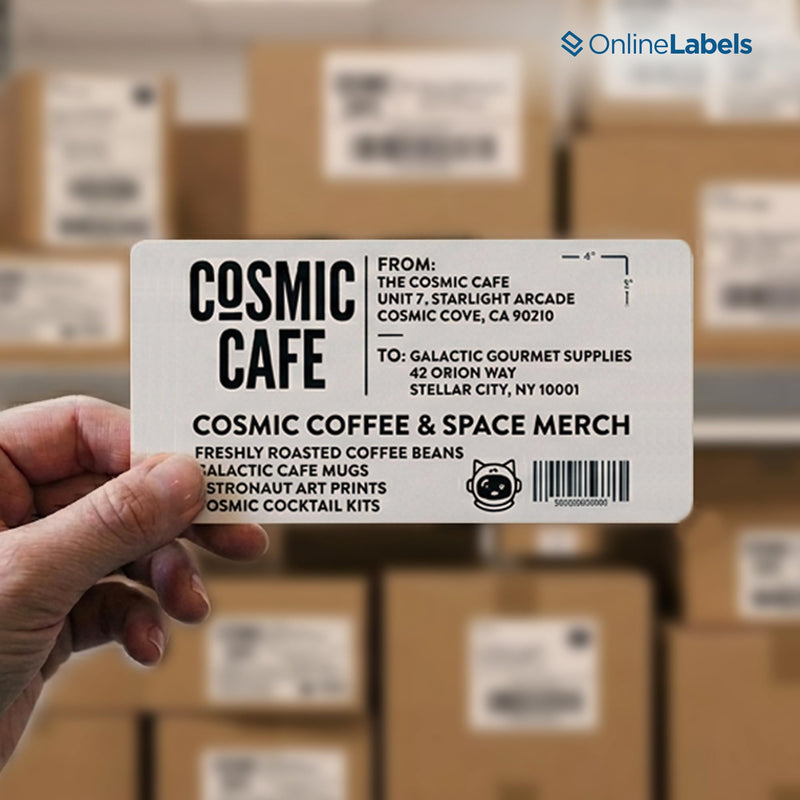4 x 2 Rectangle Mailing Labels - Permanent, White Matte - Address, Shipping, Gift - Pack of 100 Labels, 10 Sheets - Inkjet/Laser Printers 10 Sheet Pack