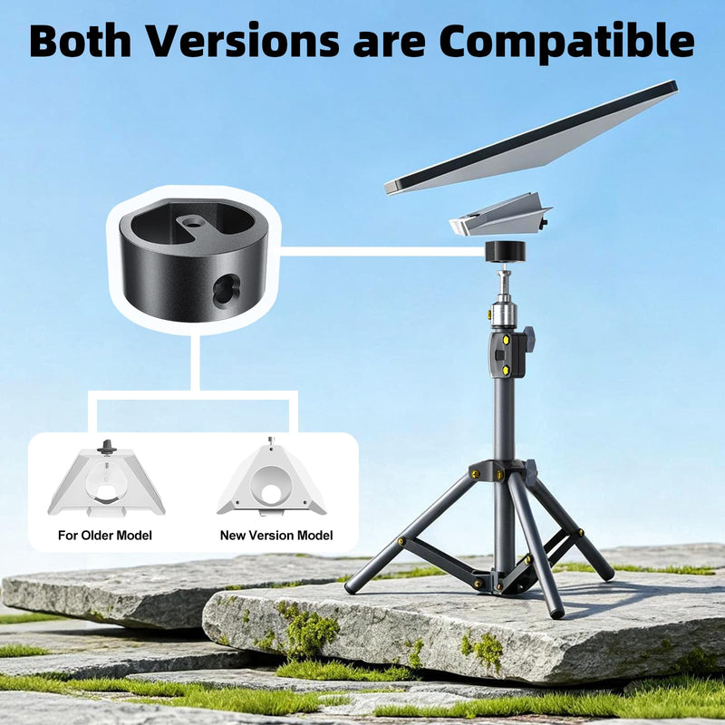 for Starlink Mini Tripod Stand Mount with Adapter Kit Accessories | Adjustable Height Tripod Mounting Adapter Compatible with Starlink Mini,Portable Sturdy Stand for Outdoor Camping, Travel, Rv