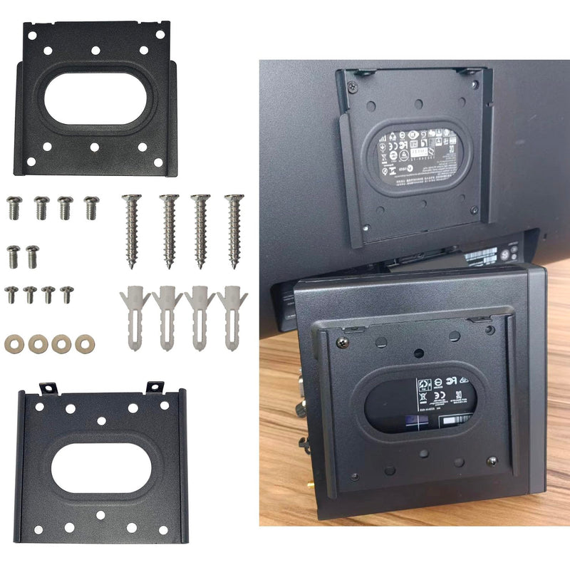 Computer Wall Mout Mini PC VESA Mount TV Monitor Brackets Easy Desk Compatible
