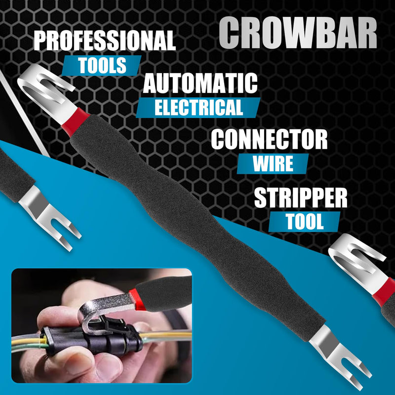 3Pcs Electrical Disconnect Pliers 37960, 60 Degree Electrical Connector Pliers 37980,Electrical Connector Separator 13120, Electrical Wiring, Electrical Plug Disconnect Tools Black(straight+ 60degree+separator)