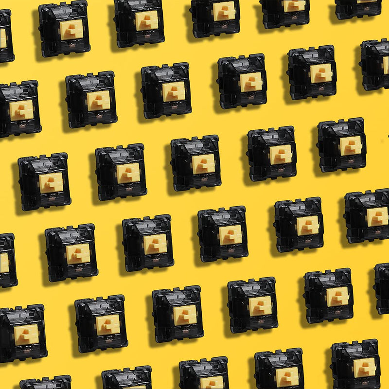 Drop Holy Panda X Mechanical Keyboard Switches - PCB Mount Quiet & Tactile Switches, Cherry MX Style, 65g, (35 PCS, 5-Pin), Black 5-Pin (PCB Mount)