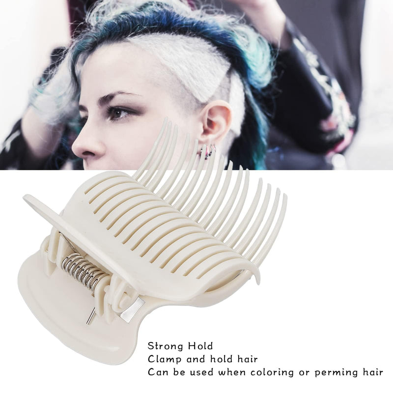 Agatige 12 PCS Hot Roller Clips, Hair Curler Claw Clips, Replacement Roller Clips Safety & Heat Resistance Heated Roller Clips for Women Girls Hair Sectioning Styling Tool (White)