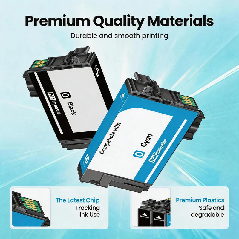 Remanufactured for Epson 212 Ink Cartridges for Epson Ink 212 Replacement | Work with Workforce XP-4105 WF-2850 WF-2830 XP-4100 (Black, Cyan, Yellow, Magenta)