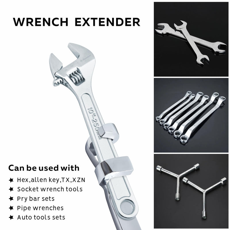 Wrench Extender Tool Bar,Torque Adaptor Wrench Extension,Extra-Long 15 Inch Wrench Extension for Maximum Leverage,Ideal for Mechanics,DIYers,Garage Mechanics, Amplified Torque Handymen(15 Inch)