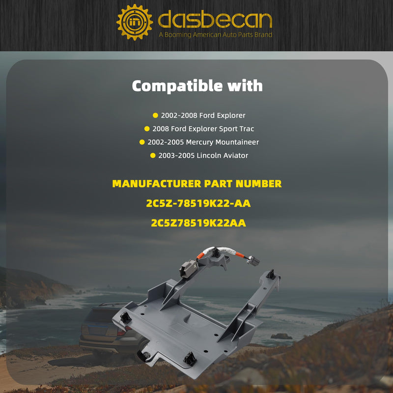 Dasbecan Overhead Console Mounting Bracket Compatible with Ford Explorer Lincoln Aviator Mercury Mountaineer 2002-2008 Replaces# 2C5Z78519K22AA
