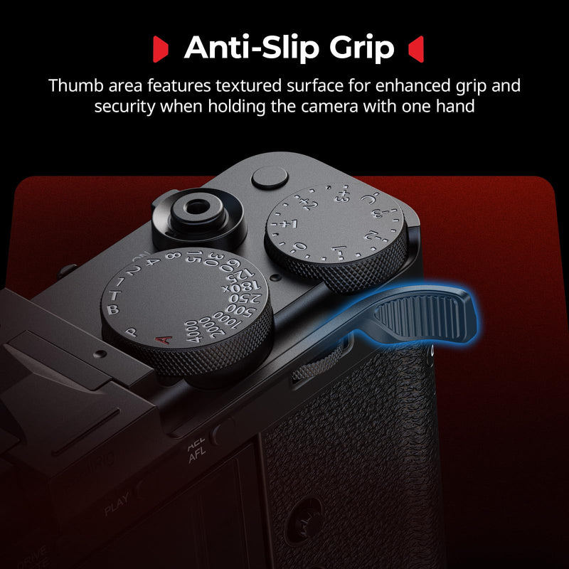 SMALLRIG Thumb Grip with Hot Shoe Cover for FUJIFILM X-E5 (Black) - 5452 Black