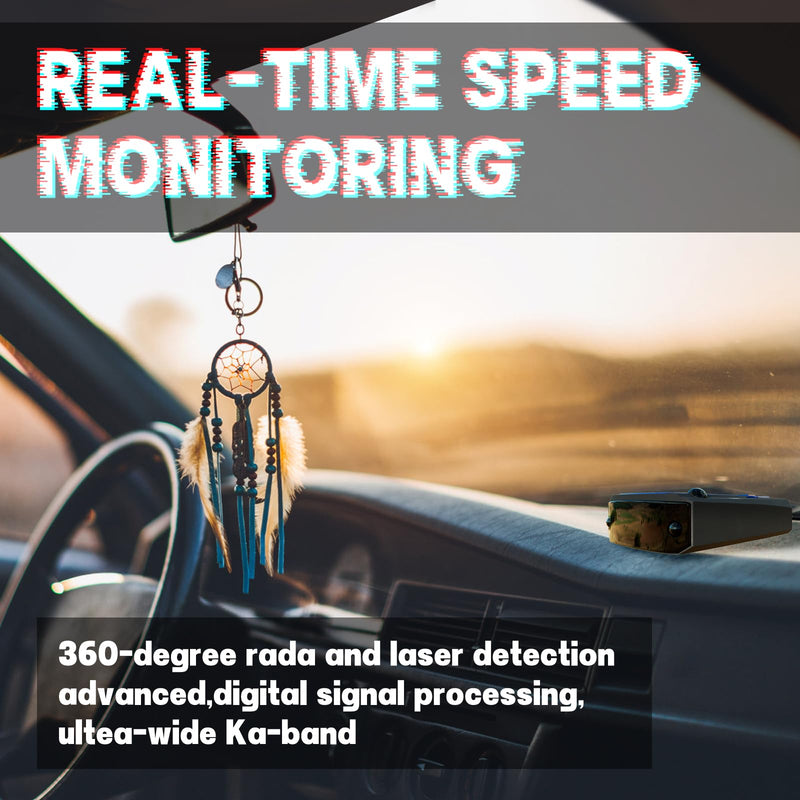 Radar-Detectors Newly Driving Aids for Cars with Led Display, Long Range Detection, Mute Memory, City/Highway Mode, Ideal Gifts for Cars (Black)