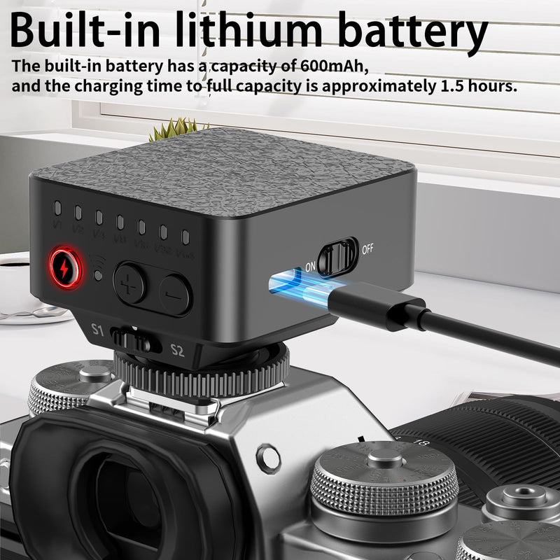 F30 Mini Camera Flash,GN15 Camera Flash 7 Power Levels Manual Hot Shoe Flash for Sony ZV1/Ricoh GR3 /Nikon/Canon/Fuji/Digital Film Cameras/DSLR Camera（Not Compatible for Sony ZV-1F.