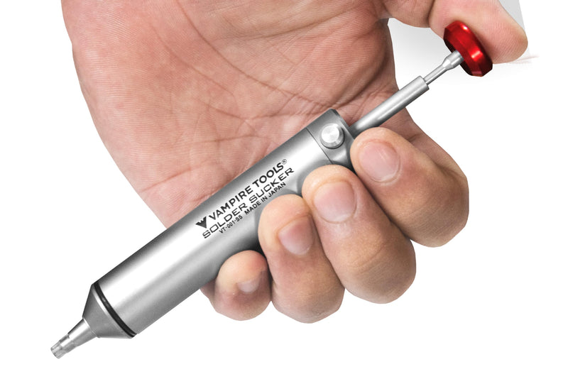 VAMPLIERS Premium Solder Sucker Made in Japan Heavy Duty Desoldering Pump High Power Vacuum Suction SS-03