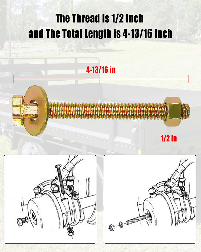 3 Pack Brake Cage Bolt, Cagebolt for Semi Truck, Release Bolt Cage Bolt for Air Spring Brake Chamber Repair Replaces 800921, 3 x TR800921 3 Pack