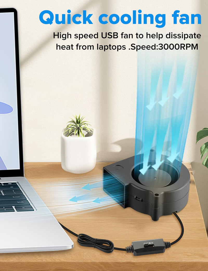 Wathai 75mm x 30mm USB Blower Fan Turbine Centrifugal 5V for DIY Computer Case, Home Theater Receiver, 3D Printers, Electronics Cabinet Cooling 5V USB