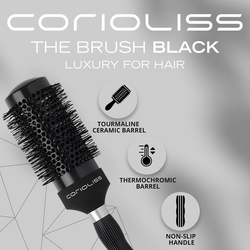 Corioliss | Hair Roller Brush for Women | Professional Hair Brush Ceramic | Ideal for Short Hair and Precise Work Styling 53 mm