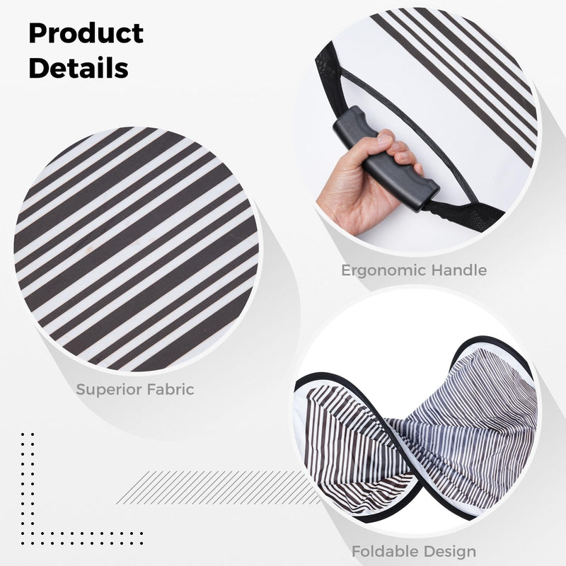  [AUSTRALIA] - Homaisson 2 Pack Car Dent Detection Board with Storage Bag, 32 inch Striped Light Reflector Board, Flexible Foldable Dent Panel, Dent Fix Tool for Vehicle Door Scratch 2PCS