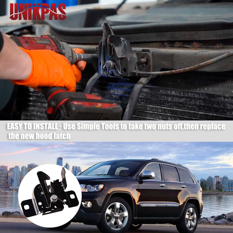 Front Hood Latch Compatible for Jeep Grand Cherokee 2005-2010 | Commander 2006-2010 Modern 2005-2010 Grand Cherokee