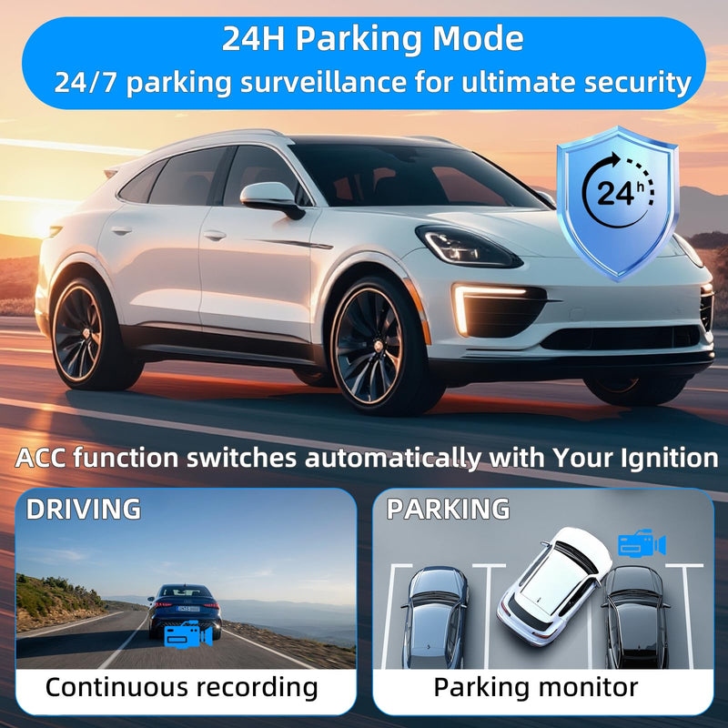 OBD2 to USB C Power Cable for Dash Cam, Plug and Play Dashcam Hardwire Kit with LED Voltmeter, 4-Level Low Voltage Protection (11.6V/11.9V/12.5V/20min), 12V-24V to 5V/3A for Parking Mode, 11.5ft/3.5M 350 centimeters Black