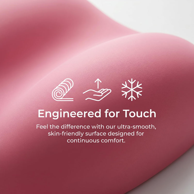 Pink Mouse Wrist Rest, Ergonomic Memory Foam Wrist Support | Non-slip base and soft memory foam provide lasting comfort for work, study, gaming, and everyday computer use.