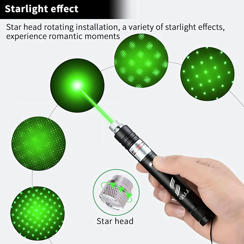 Green USB Rechargeable Presentation Pointer – Perfect for Presentations, Classroom, and Conference Use