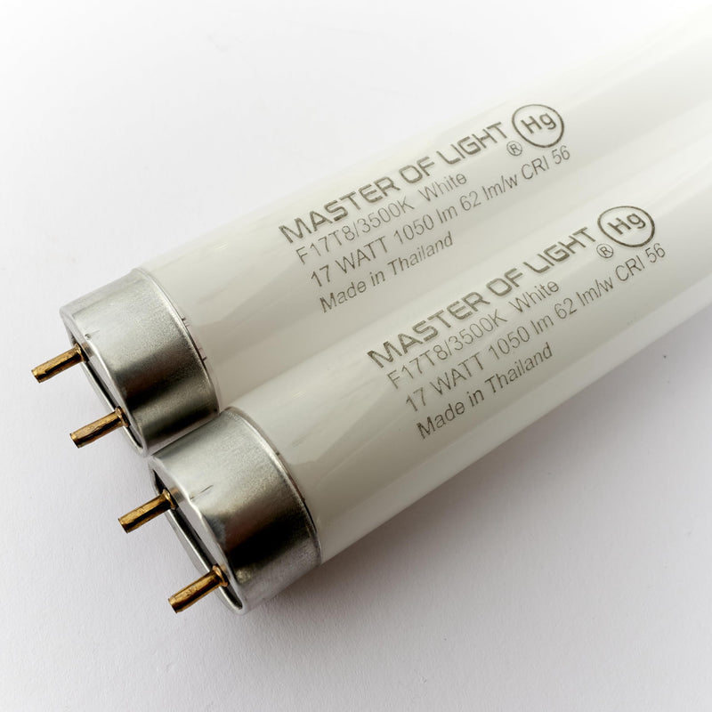F17T8/835 (2 Pack) 2FT Fluorescent Tube Light Bulb T8 3500K Neutral White 17W 17Watt Replaces F17T8 F17T8/SP35/ECO F17T8/SPX35/ECO F17T8/735 F17T8/TL835/Alto F17T8/TL735 F17T8/TL935 FO17/835/ECO