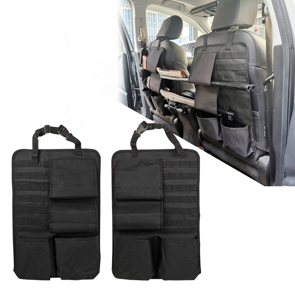 2 Pack Automotive Gun Racks Seat Back Storage and Organizer Vehicle Behind Seat Rifles Holder for F150 Truck Pickup SUV