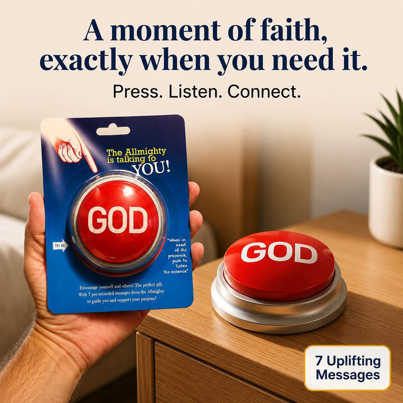 Hear God's Word at the Push of a Button | Plays 7 Uplifting Bible-Based Messages | Faith Gifts for Men and Women | Use for Daily Encouragement, Prayer and Reflection | Press for a Loving Word from Your Father in Heaven, Whenever You Need Encouragement