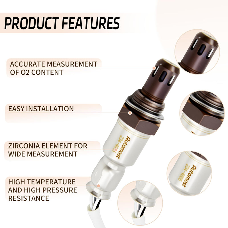 2PCS Oxygen O2 Sensor Upstream &Downstream Compatible with Nissan 2013-2018 Altima,2016-2018 Versa 2.5L Engine Replace#234-9133, 22693-3TA0A,234-4905，226A0-3TA0B 234-9133&234-4905