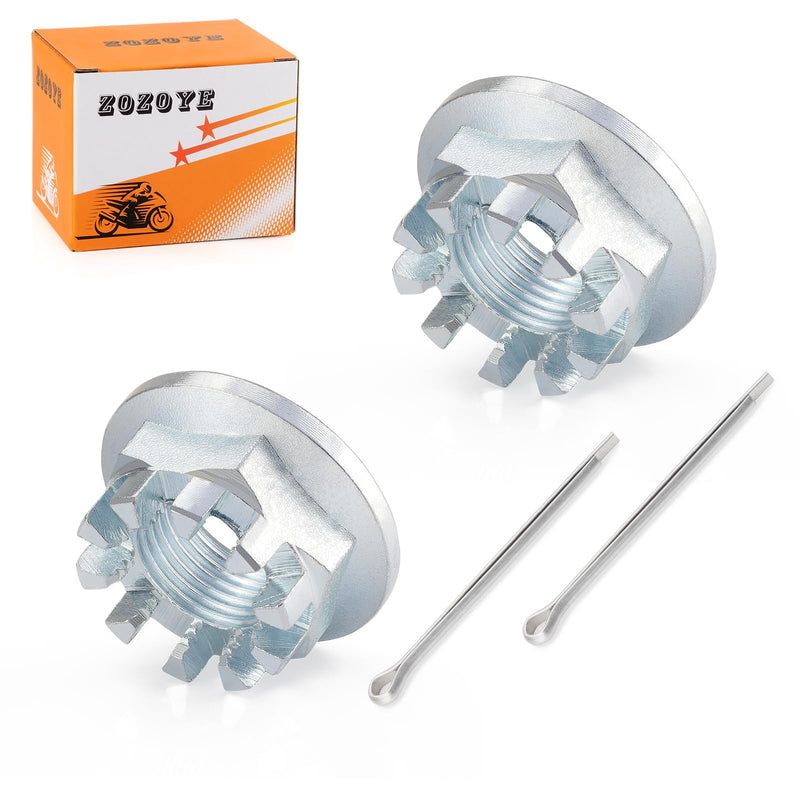 2 Set 18mm Rear Axle Castle Nuts 90305-HA8-000 for Honda ATC200X ATC250 ES SX TRX200 SX D TRX250X TRX250EX Fourtrax 300 TRX300 TRX300FW TRX300EX TRX400EX TRX450R TRX450ER
