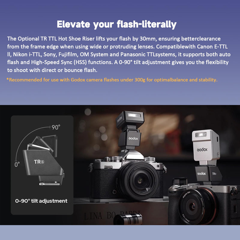GODOX iT22 S IT22S mini Flash, TTL Wireless Camera Flash for Sony Camera | 700+ Flashes & 1.5 s Recycling iFlash IT22 S (Silver)