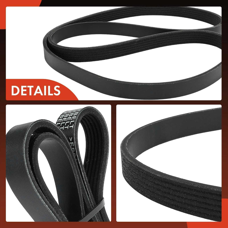 A-Premium Engine Serpentine Drive Belt Compatible with Nissan Altima 2013-2018, Rogue 2014-2020, DOHC L4 2.5L