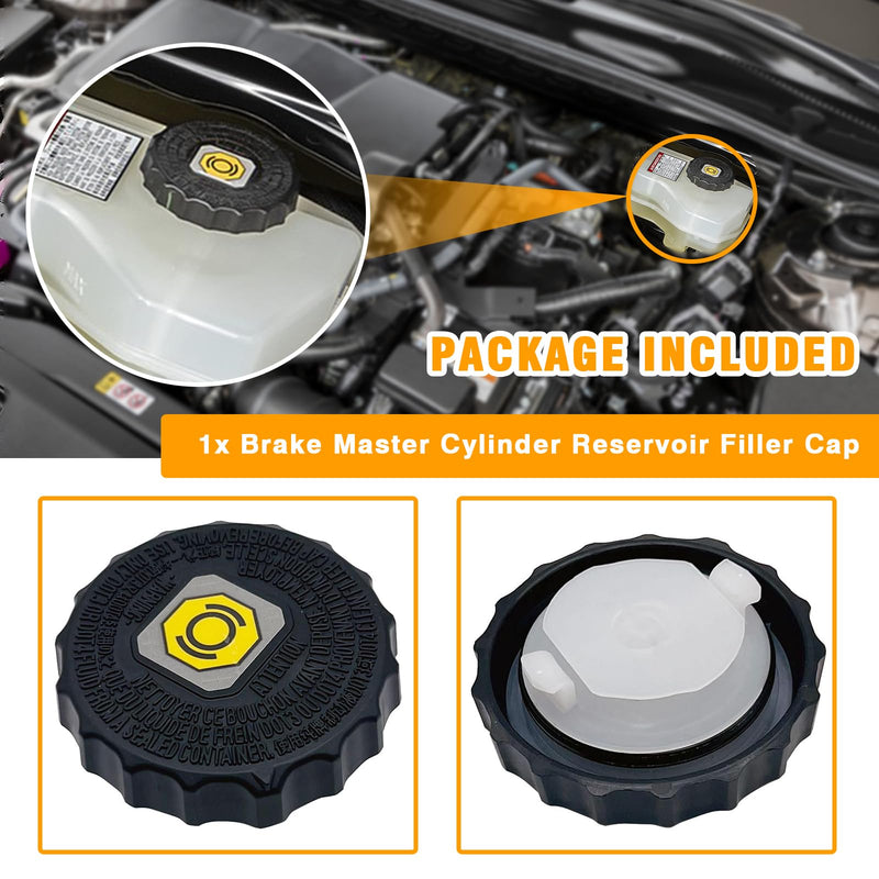 47230-47090 Brake Master Cylinder Fluid Bottle Reservoir Cap for Toyota Tacoma Tundra 4Runne RAV4 Camry Corolla Avalon FJ Cruiser Highlander Land Cruiser Mirai Prius Sienna Venza