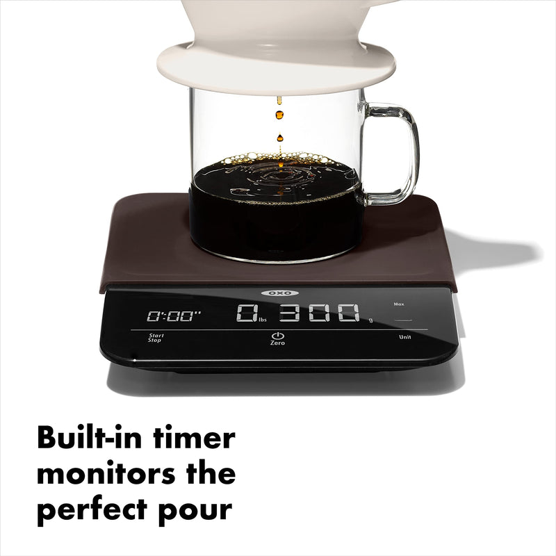 OXO Brew 6 Lb. Precision Coffee Scale with Timer, Black