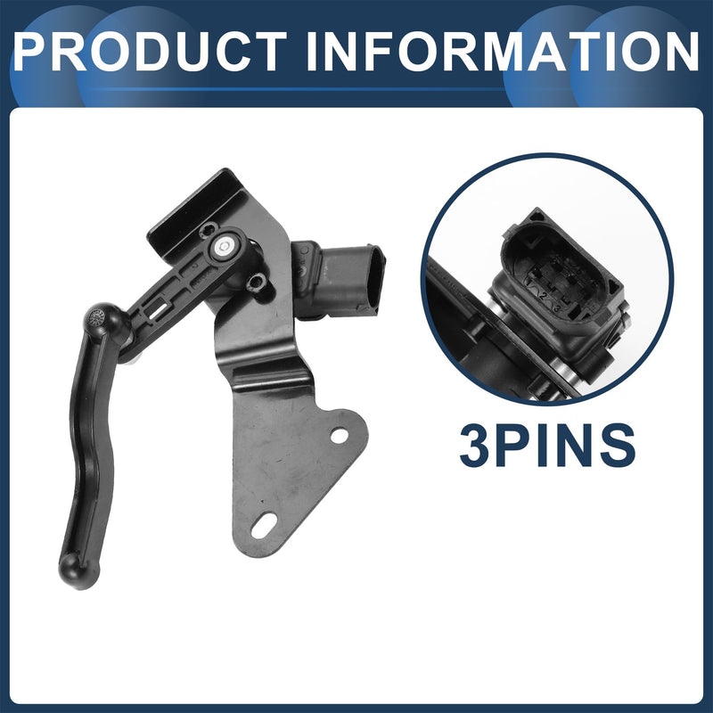 Air Suspension Ride Height Level Sensor, Rear Left Height Level Sensor No.68235505AA/68270711AA for Ram 1500 2015-2018 Black, 1 Pc