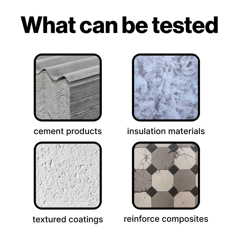 Asbestos Test Kit - Sample Only Testing - 72hr (3 Business Day) NVLAP lab Result with lab Testing fee Included. (1 Samples) 1 Samples