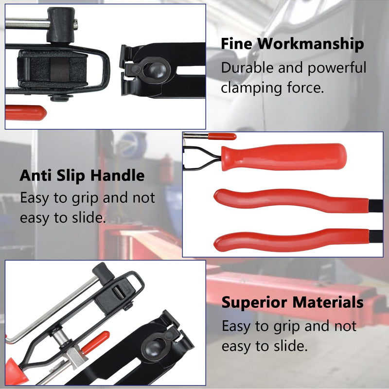 2PCS CV Boot Clamp Pliers, CV Axle Boot Clamp Pliers With CV Joint Boot Clamp Pliers Car Banding Tools Kit for Most Car 2PCS