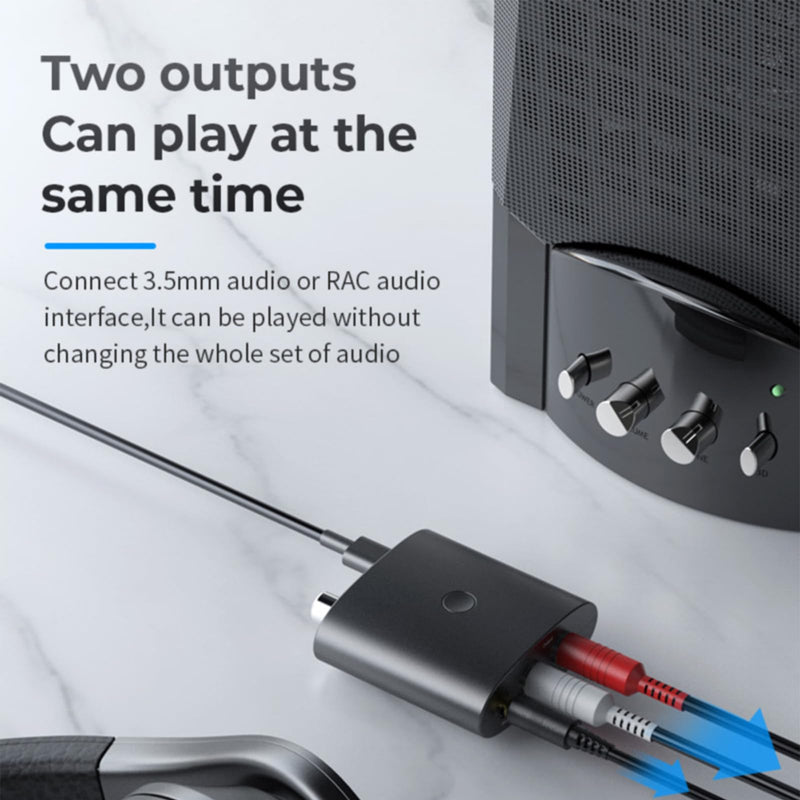 Bluetooth Receiver for Home Stereo, AUX RCA to Bluetooth Adapter | Bluetooth Audio Receiver for Old Speakers Music Streaming Sound System, Optical/Coaxial Out Put, Wired Speakers to Wireless