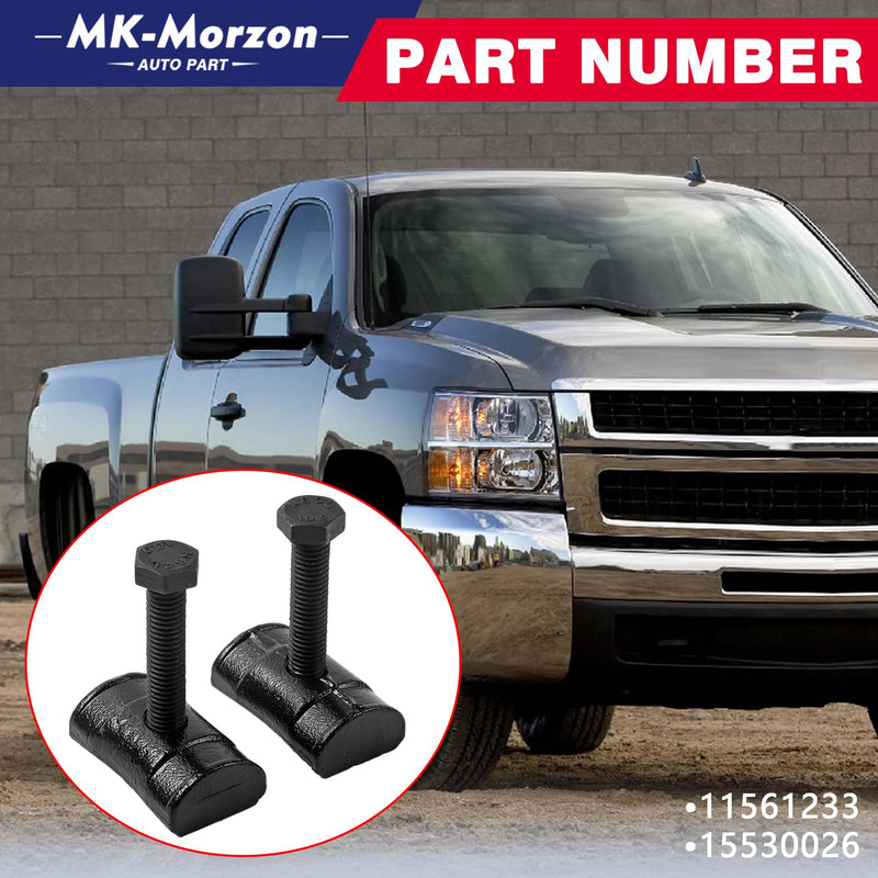Torsion Bar Key Adjustment Block Nuts with Bolts Compatible with Chevy Silverado Suburban GMC Sierra Cadillac Escalade Replaces# 11561233 15530026 (2PCS)