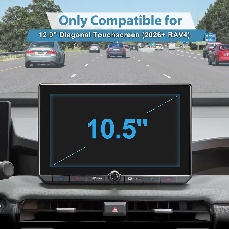 15W Fast Wireless Charger Car Phone Holder for 2026 Toyota RAV4 10.5-inch Touchscreen (LE/SE/XLE Premium/Woodland), 360° Rotation Phone Mount Compatible with MagSafe, 2026 Toyota RAV4 Accessories for 2026 RAV4 10.5-Inch 15W Wireless Charging