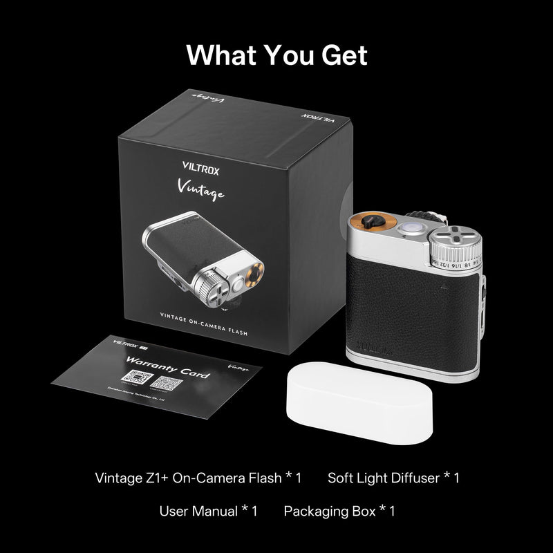 VILTROX Z1+ Camera Mini Flash Speedlite, GN12 6500K Hot Shoe Camera Flash Light with 7 Levels, S1/S2 Optical Control, Detachable Softbox Compatible with Canon Fuji Nikon Panasonic Olympus Cameras Z1+ Camera Flash