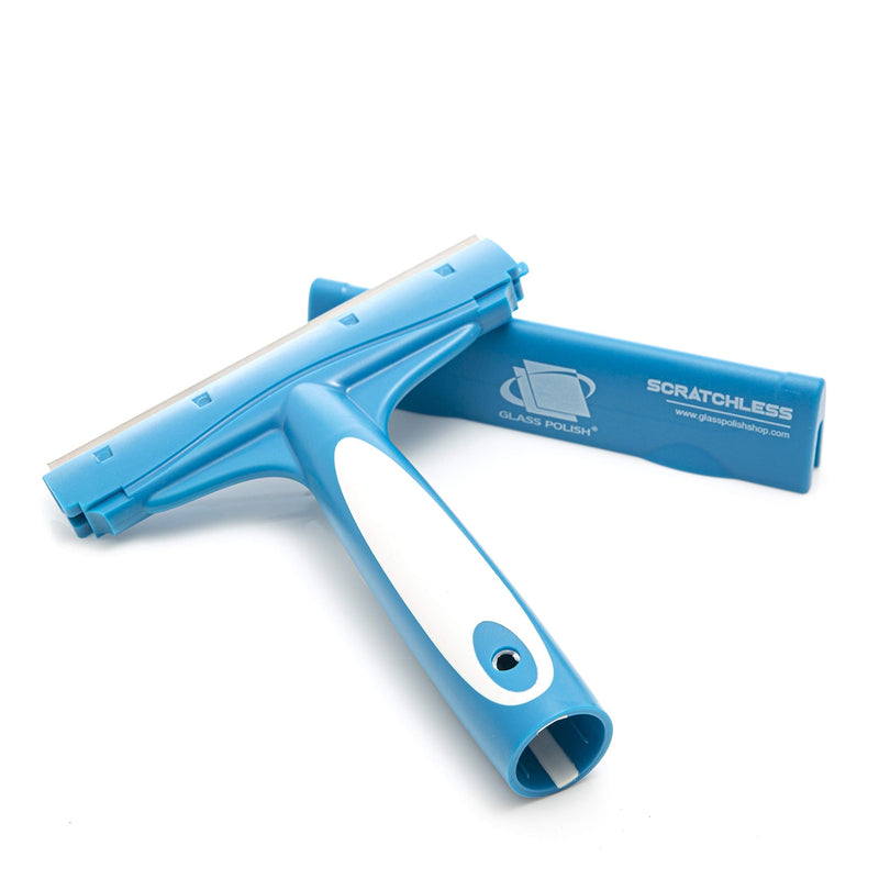 Glass Polish 6 inch (150mm) SCRATCHLESS Professional Scraper for Glass, Windows, Tiles and Any Smooth Surfaces - Comes Fitted with Stainless Steel Blade