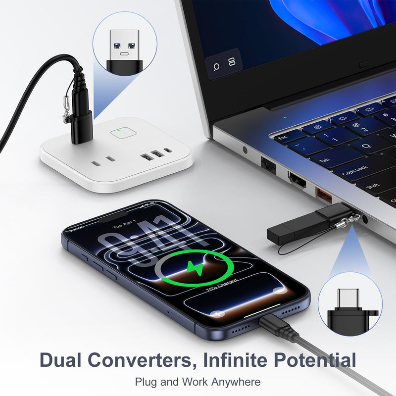 USB to USB C Adapter,USB C to USB Adapter Combo 4Pack for iPhone 17 Pro Max | Type C Female to A Male Charger Converter for Samsung Galaxy A17 A16 A15 A37 S26 Ultra S25 S24 S23 S22 S21 S20 iPhone 17 16