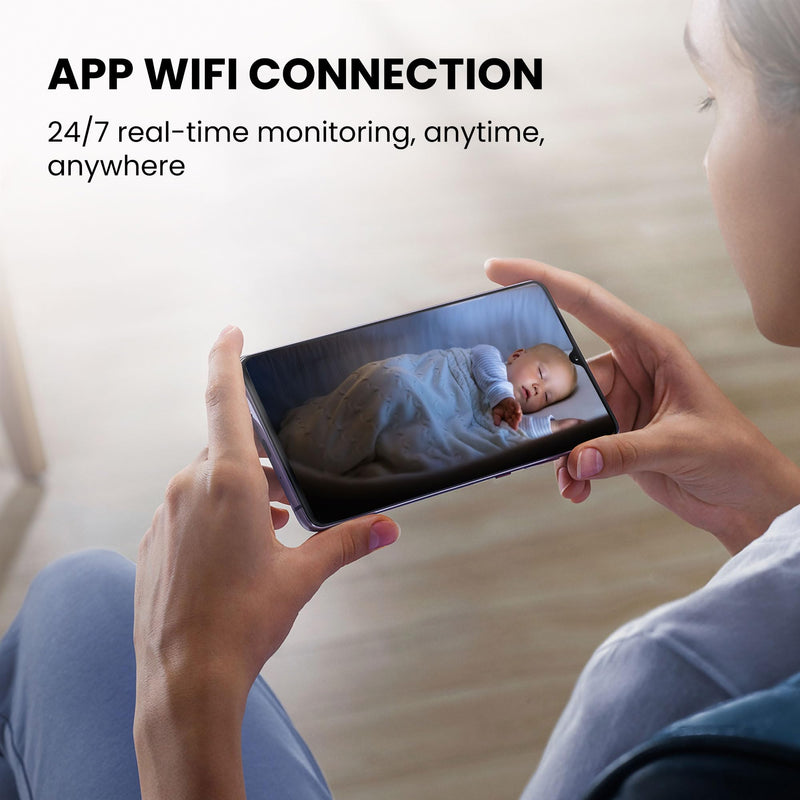 Security Camera, 2K WiFi Indoor Camera, 100 Days Standby Battery Life, Cloud & SD Storage, Clear Night Vision, AI Motion Detection, Real-Time Record Security Wireless Surveillance Camera