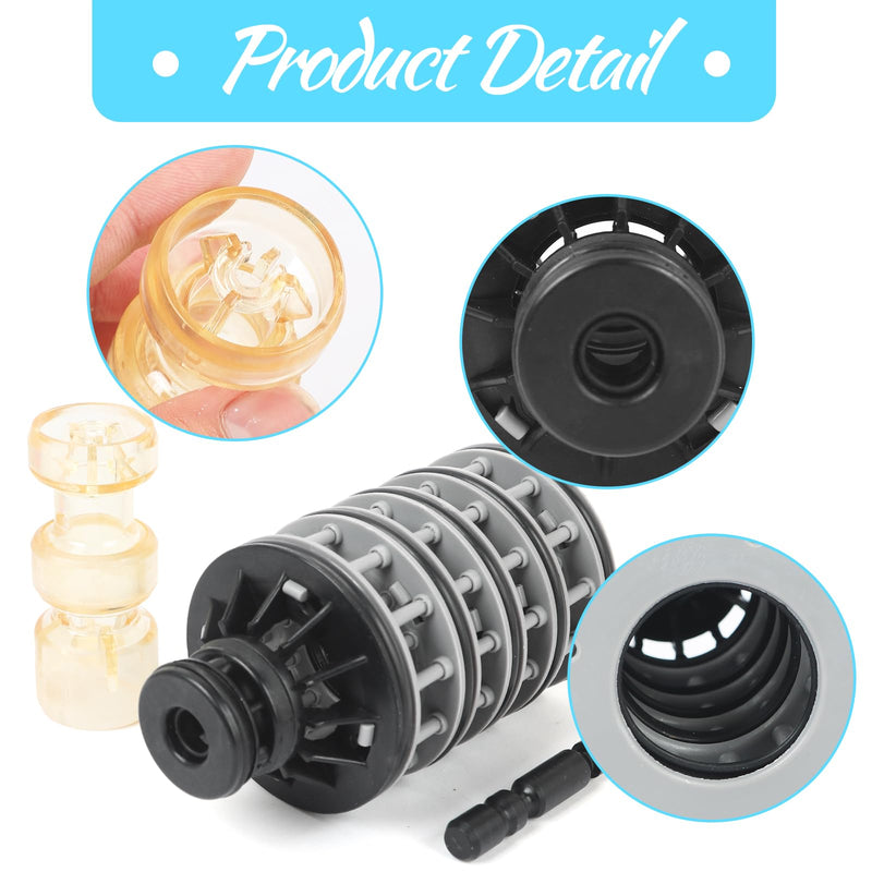 Upgraded WS1 Spacer Stack Assembly WS1 Interior Kit Bundle compatible with Clack Water Softener, Include Downflow Piston V3011, Brine Regenerant Piston V3174, Spacer Stack V3005